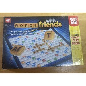 Words With Friends Board Game by Zynga Hasbro Gaming NEW SEALED Digital Expired